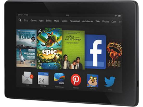 Amazon Fire 4th Gen 7" Tablet 8GB Flash Wi-Fi - Black - Grade A