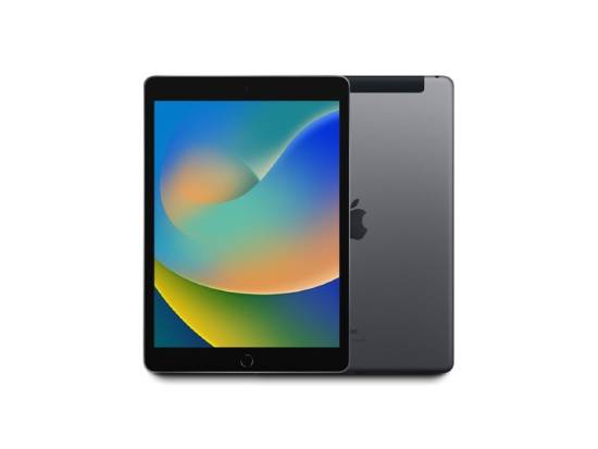 Apple iPad 9 10.2" Tablet A13 2.6GHz 64GB Wi-Fi + Unlocked Cellular - Space Gray (Mid-2021) - Grade A