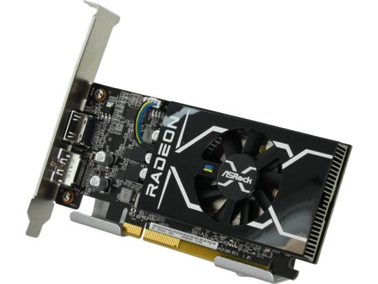 ASRock Low Profile AMD Radeon RX 6400 4GB GDDR6 Graphics Card - Refurbished