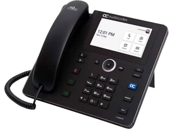 AudioCodes C455HD Teams IP Phone Wi-Fi with Power Supply