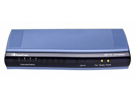AudioCodes MediaPack 114 Analog VoIP Gateway, 2 FXS, 2 FXO SIP Package
