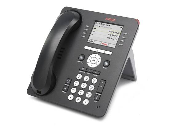 Avaya 9611G 24-Button Black Gigabit IP Display Speakerphone W/ Icon Keys - Grade A