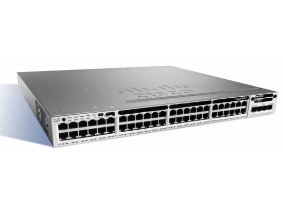Cisco Catalyst 3850 WS-C3850-48F-E 48-Port Gigabit Ethernet PoE Managed Switch