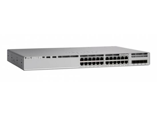 Cisco Catalyst 9200 24-Port 10/100/100 PoE+ Smart Stackable Switch (C9200-24P-E)