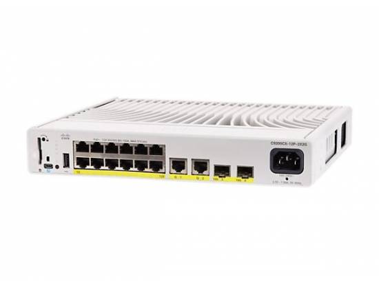 Cisco Catalyst 9200CX 12-Port 10/100/1000 PoE+ Compact Managed Switch (C9200CX-12P-2X2G-E)