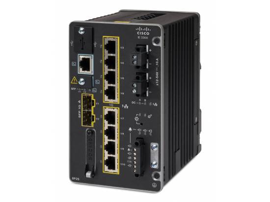 Cisco Catalyst IE3300 Rugged 10-Port 10/100/1000 (8x PoE+) Managed Switch