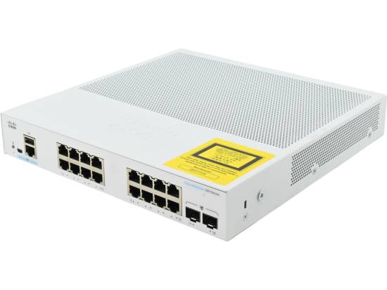 Cisco CBS250-16T-2G 16-Port Gigabit Ethernet Network Smart Managed Switch - Refurbished