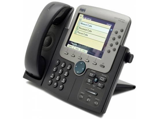 Cisco CP-7970G Charcoal IP Color Display Speakerphone - Grade A