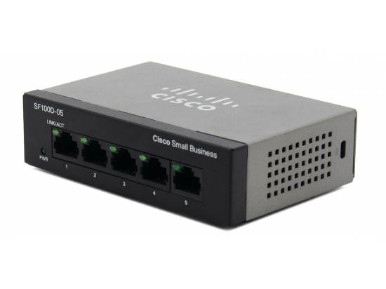 Cisco SF100D-05 5-port 10/100 Switch - Grade A