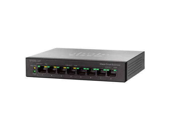 Cisco SF100D-08P V2 8-Port 10/100 PoE Desktop Switch