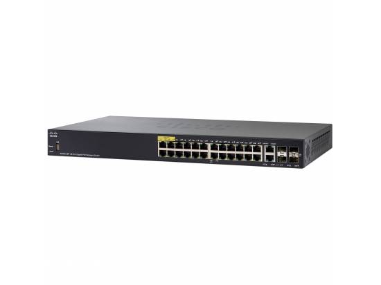 Cisco SG350-28P-K9-NA 28-Port 10/100/1000 Managed Switch 