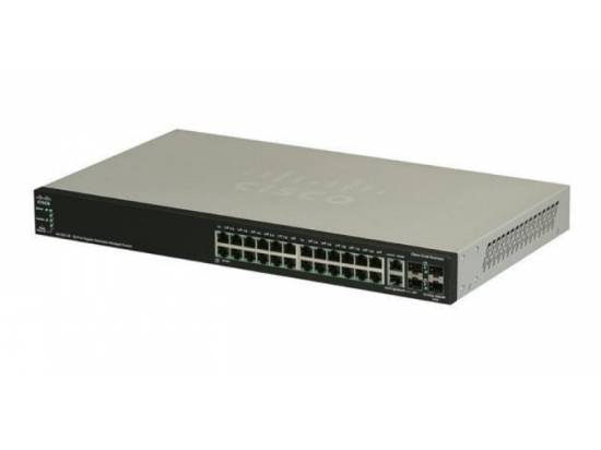 Cisco SG500-28 28-Port Non-POE Stackable Managed Switch - Refurbished