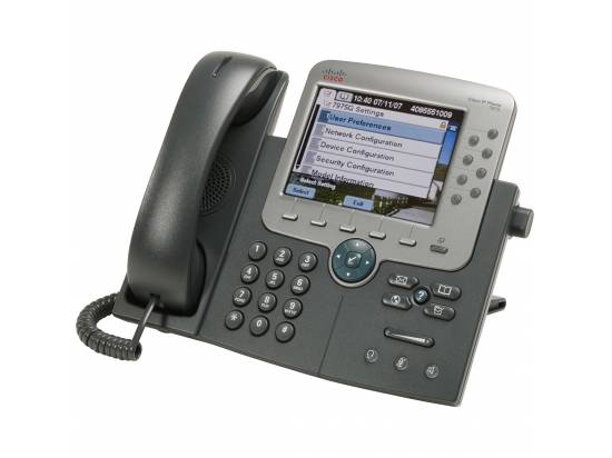 Cisco Unified CP-7975G Charcoal Gigabit IP Color Display Speakerphone - Grade A