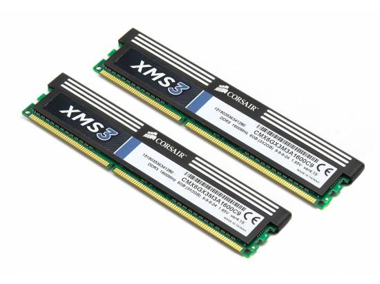 Corsair XMS3 6GB DDR3 1600MHz (PC3 12800) Desktop Memory (CMX6GX3M3A1600C9)