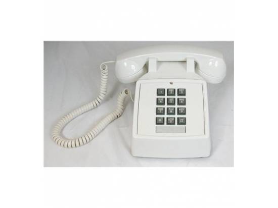 Cortelco 2500 Basic White Desk Phone w/ Volume Control - New