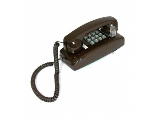 Cortelco 2554 Brown Wall Phone w/ Volume Control - New