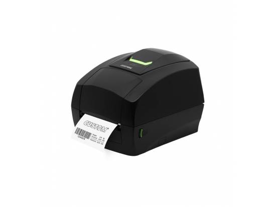 Custom America D4 102 USB Ethernet Monochrome Thermal Label Printer - Black