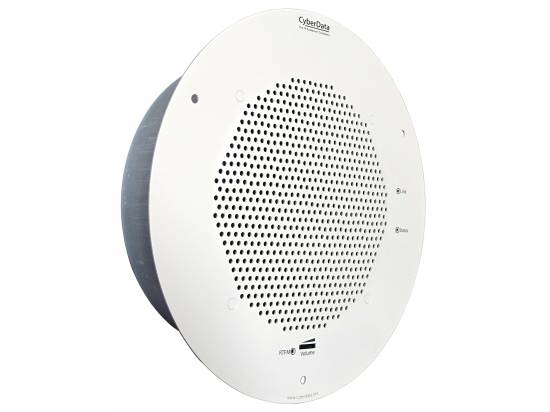 Cyberdata Grey White SIP Enabled IP Ceiling Speaker (011393)