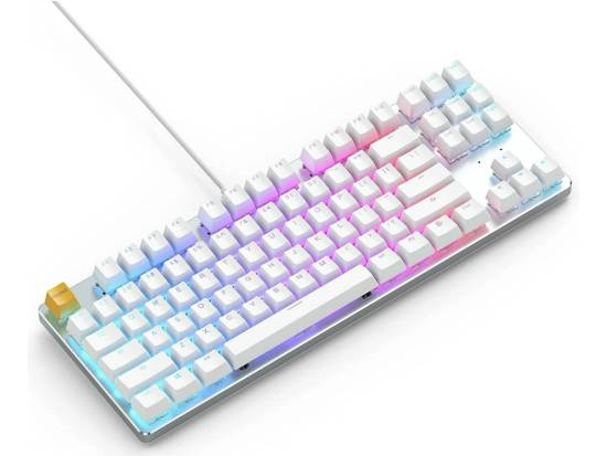 Glorious GMMK 85% TKL Wired RGB Pre-Built Mechanical Keyboard - White - Refurbished