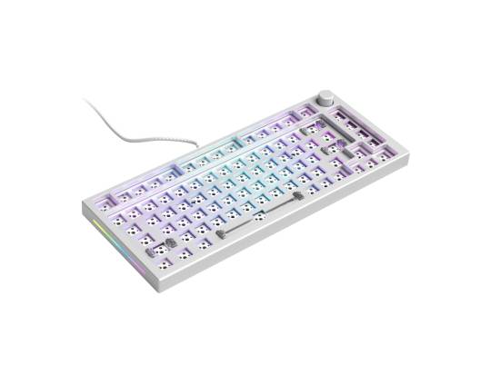 Glorious GMMK Pro 75% Barebone RGB Wired Mechanical Keyboard ANSI - White Ice - Refurbished
