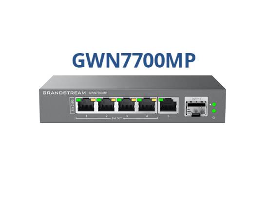 Grandstream GWN7700MP 5-Port Unmanaged Gigabit PoE+ Switch