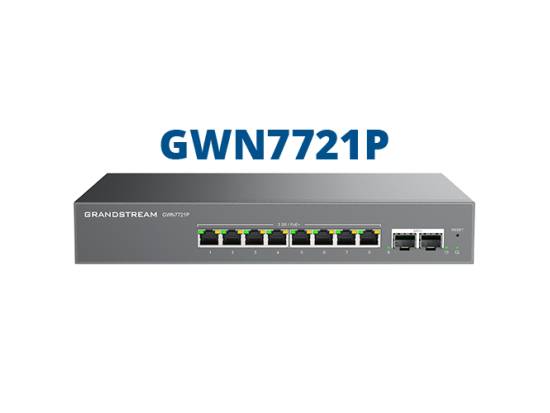 Grandstream GWN7721P 8-Port Managed Gigabit PoE+ Switch