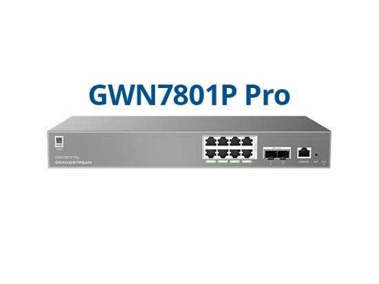 Grandstream GWN7801P Pro 8-Port Managed Gigabit PoE+ Switch