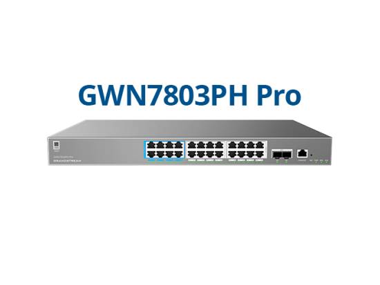 Grandstream GWN7803PH Pro 24-Port Managed Gigabit PoE++ Switch