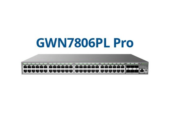 Grandstream GWN7806PL Pro 48-Port Managed Gigabit PoE+ Switch