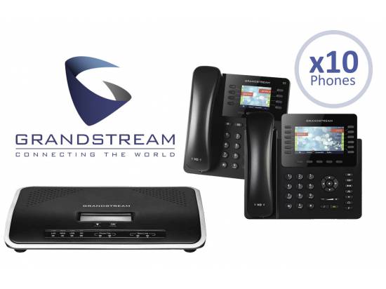 Grandstream UCM6204 IP PBX 4-Line Office System Package w/10 Phones