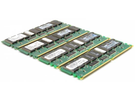 HP 1GB DDR PC1600 CL2 ECC Memory Lot of 4, 4 GB Total 175919-042