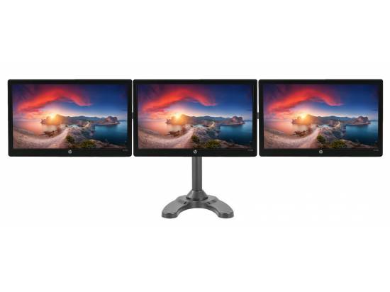 HP LV2011 20" Widescreen LED Triple LCD Monitor Setup - Grade A