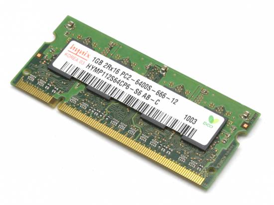 Hynix 1GB DDR2-800MHz (PC2-6400) Laptop DIMM RAM (HYMP112S64CP6-S6-AB-C)
