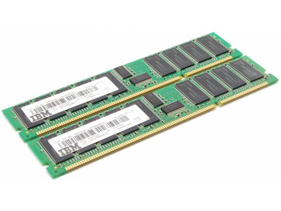 IBM 53P3226 512MB 100MHZ PC-100 208-PIN 8NS DDR SDRAM DIMM ECC REGISTERED (lot of 2) 1GB