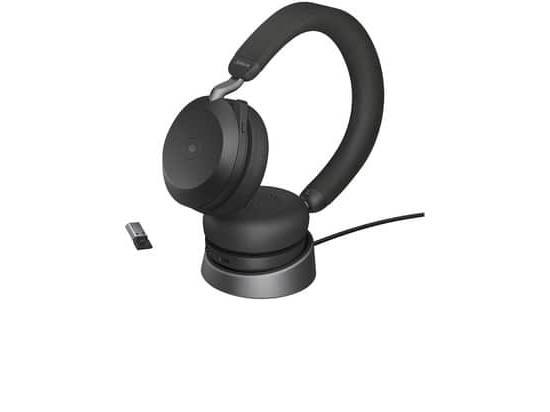 Jabra EVOLVE2 75 USB-A MS Bluetooth Stereo Headset w/Stand