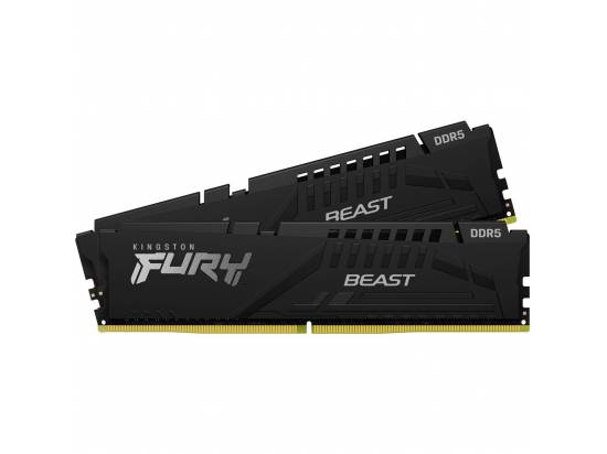 Kingston FURY Beast Black KF552C40BBK2-32 32GB / (16GB x 2) DDR5 5200 (PC5-41600) Desktop Memory