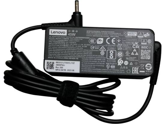 Lenovo ADLX45DLC3A  20V 2.25A 45W Power Adapter 3.0mm X 1.1mm Barrel - Refurbished