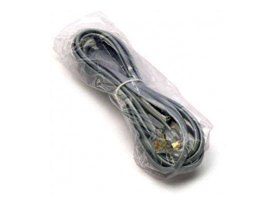 Line Cord Male to Male 7 Foot 4 Pin Silver RJ-11 Telephone Cord
