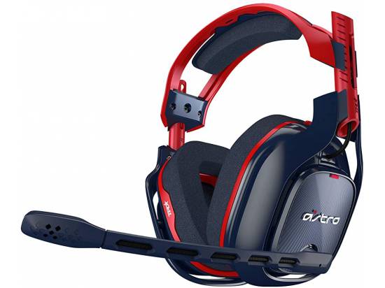 Logitech A40 TR X-Edition Over-the-head Gaming Headset - Red & Black