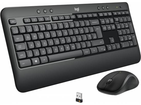 Logitech MK540 Advanced Wireless Keyboard and Mouse Bundle - Black