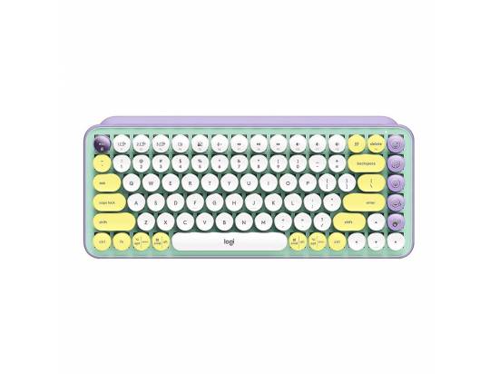 Logitech POP Keys Wireless Mechanical Keyboard with Emoji Keys - Day Dream