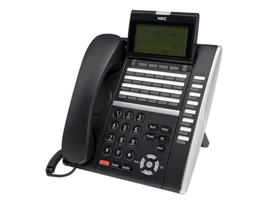 NEC DT830 ITZ-32DG-3 32-Button Black Gigabit IP Display Speakerphone - Grade A