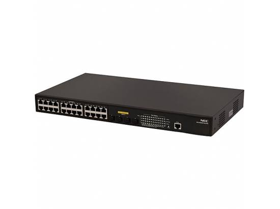NEC QX-S1024GT-4G-PW 24-Port PoE Gigabit Ethernet Switch - New