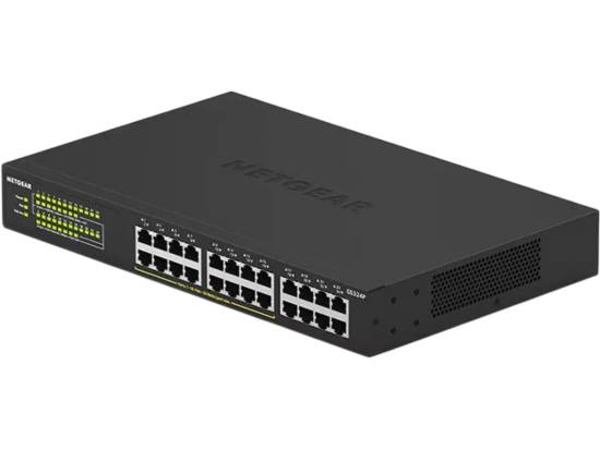 Netgear GS324P 24-Port Gigabit Ethernet Unmanaged PoE+ Essentials Switch Refurbished