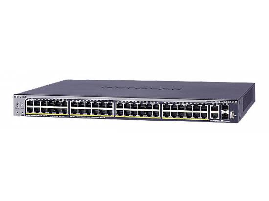 Netgear GS752TXP 52-Port Gigabit Ethernet Smart Managed Pro Switch (S3300-52X-PoE+) - Refurbished