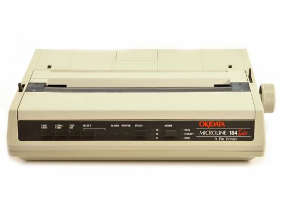 Okidata Microline 184 Turbo Parallel Dot Matrix Impact Printer (62408901) - Standard Emulation