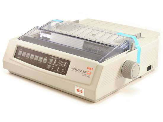 Okidata Microline 390 Turbo Parallel 24-Pin Dot Matrix Impact Printer (62411901) - White