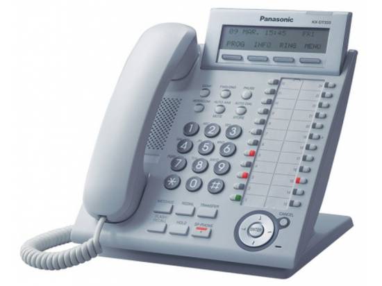 Panasonic KX-DT333-W White Digital Display Phone - Grade A