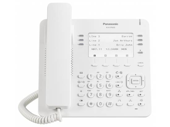 Panasonic KX-DT635 White Digital Display Speakerphone