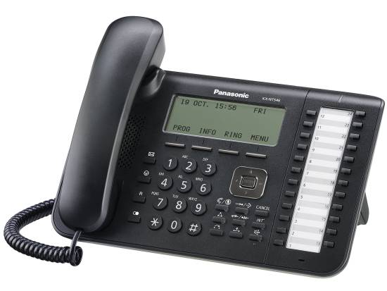 Panasonic KX-NT546-B 6-Line Backlit LCD 24 Button IP Black - Grade B